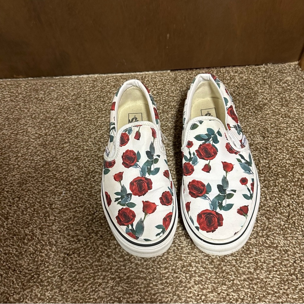 Vans Slip On Shoes Floral Rose 9.5‎ / 11